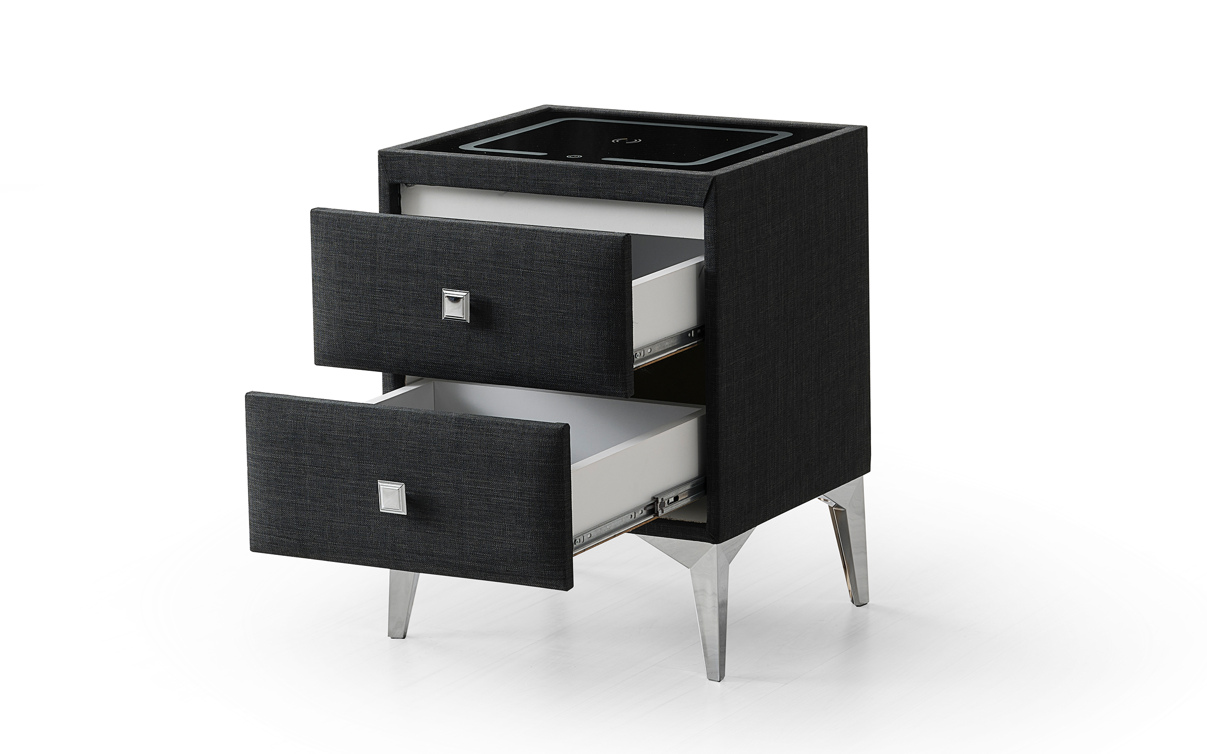Nightstand Alfino Smart, anthracite  2